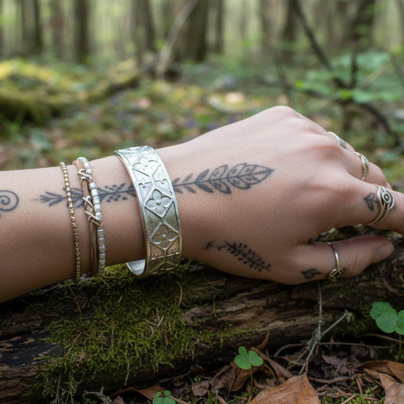 Cathedral Celtic Cuff Bracelet - Handmade in Scotland