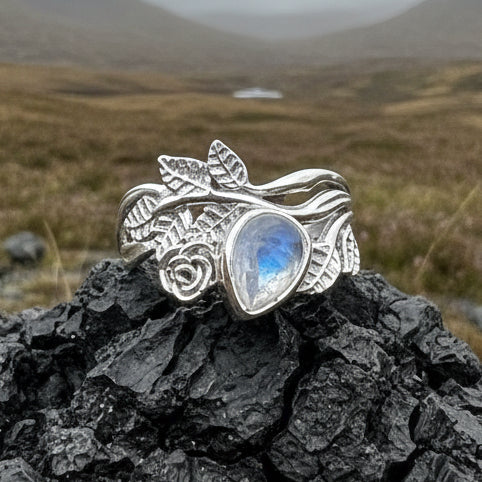Wild Irish Rose Ring in Sterling Silver