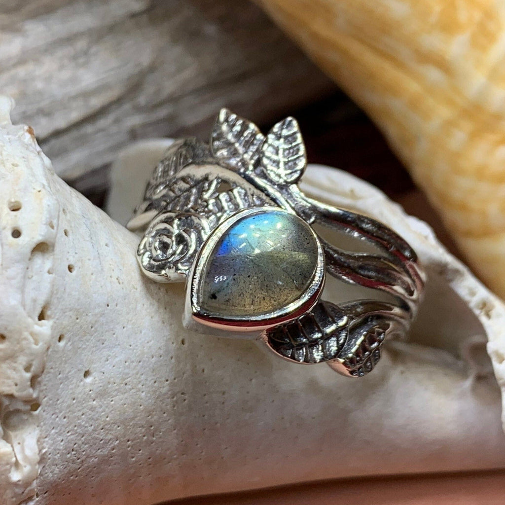 Wild Irish Rose Ring in Sterling Silver