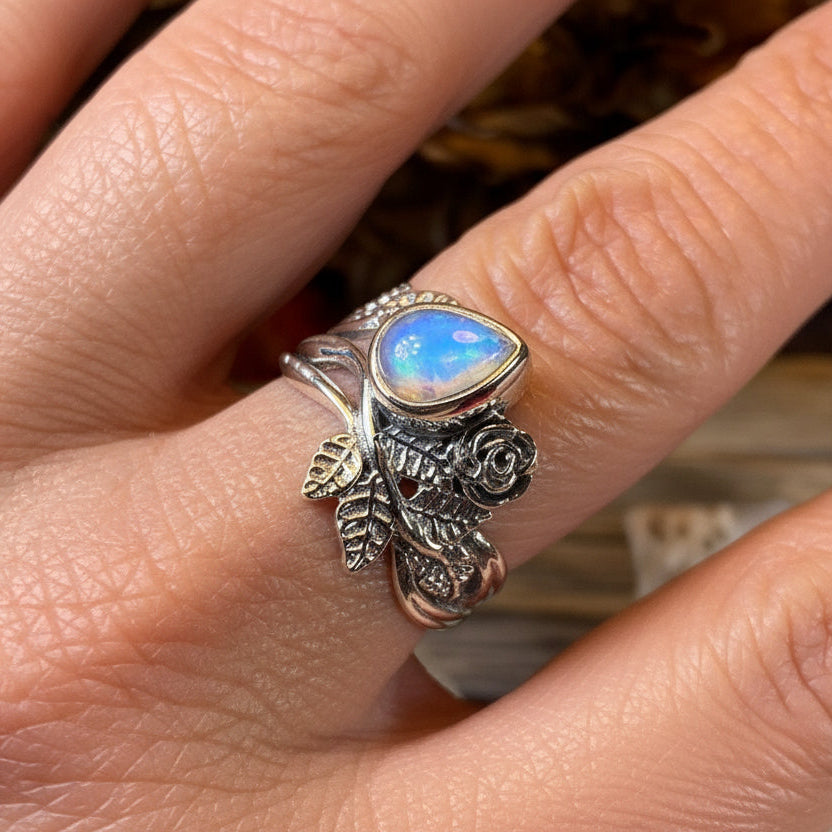 Wild Irish Rose Ring in Sterling Silver