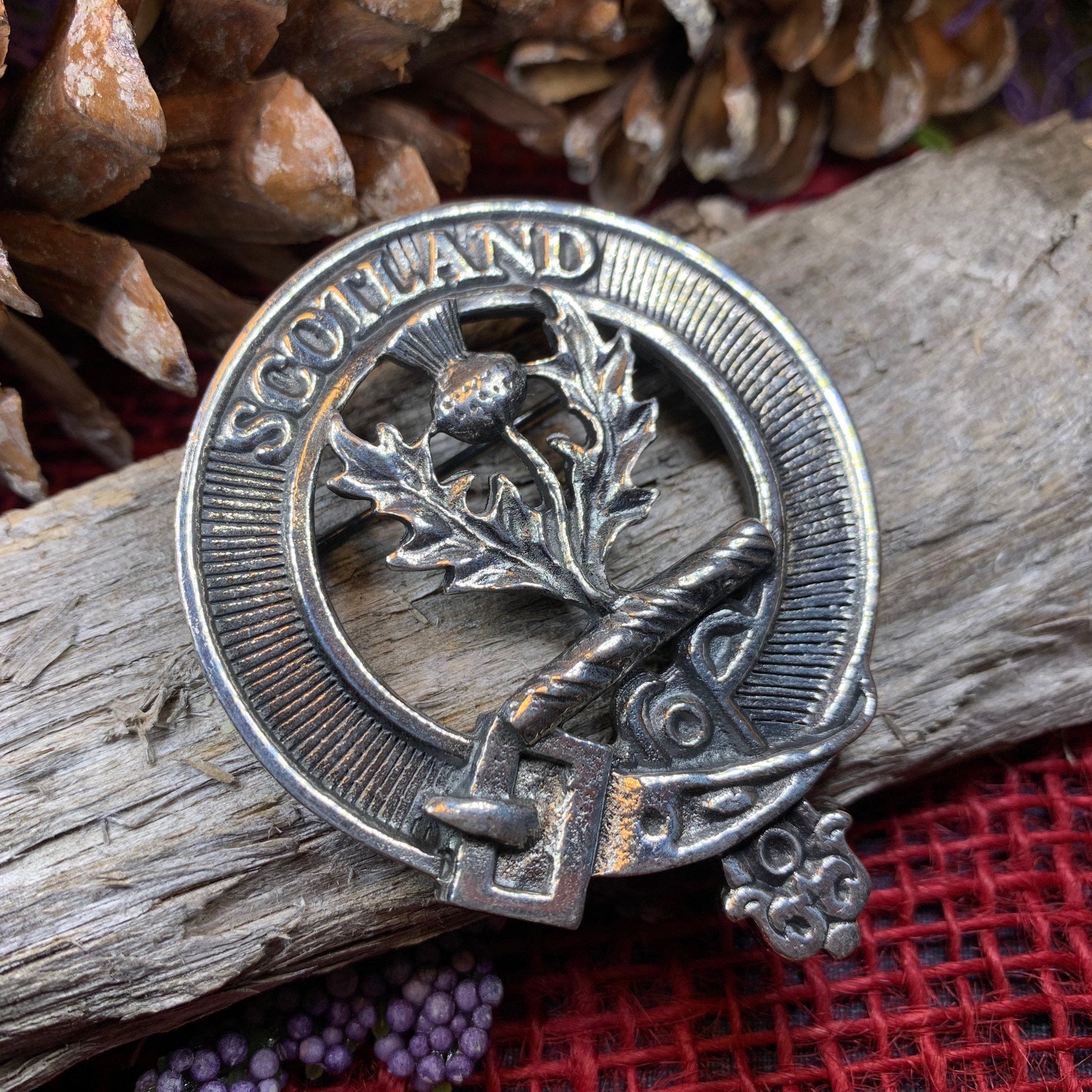 Scotland Thistle Brooch - Handmade in Scotland