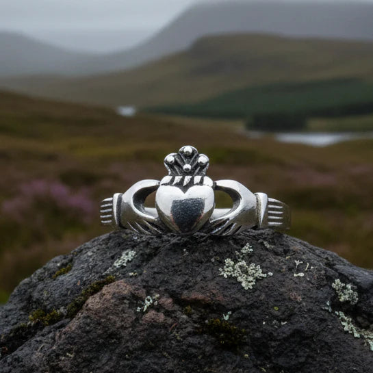Delvin Irish Claddagh Ring in Sterling Silver