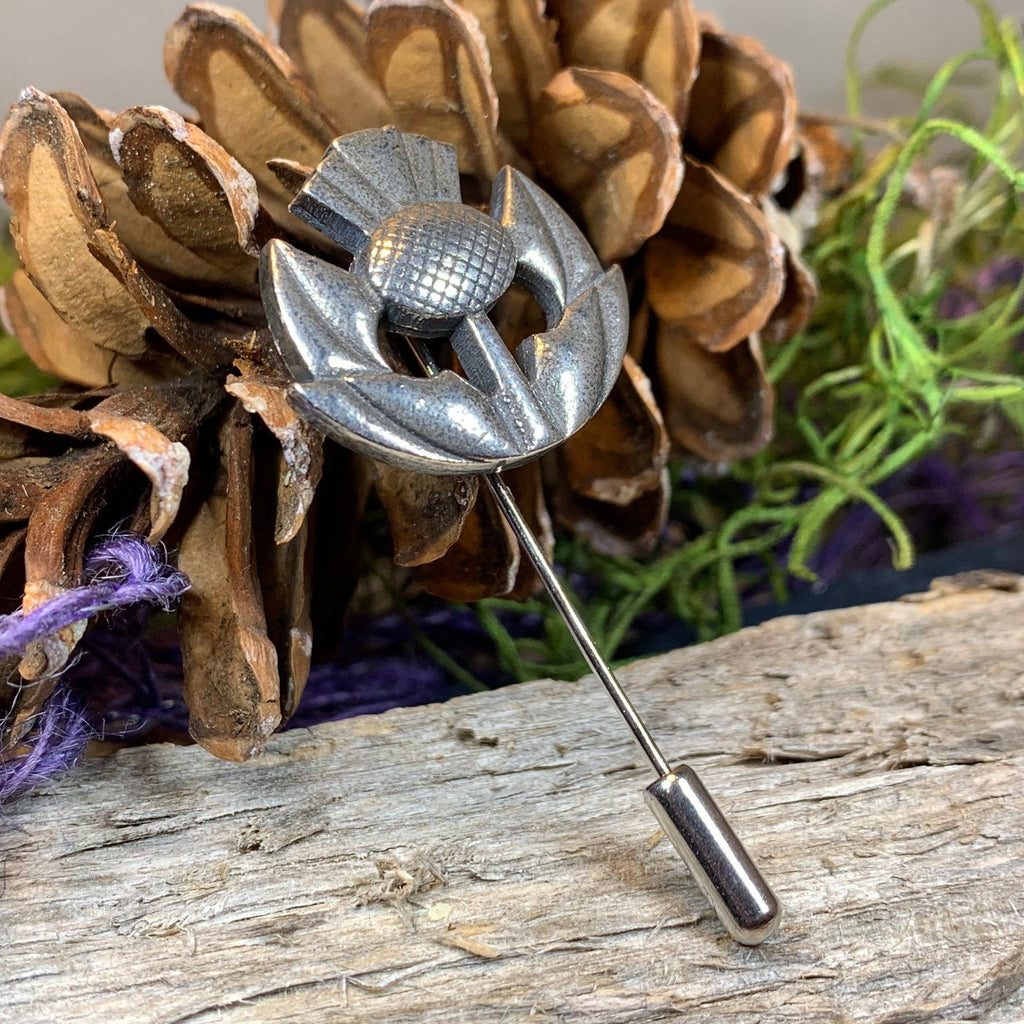 Clyde Thistle Stick Pin - Handmade in Scotland