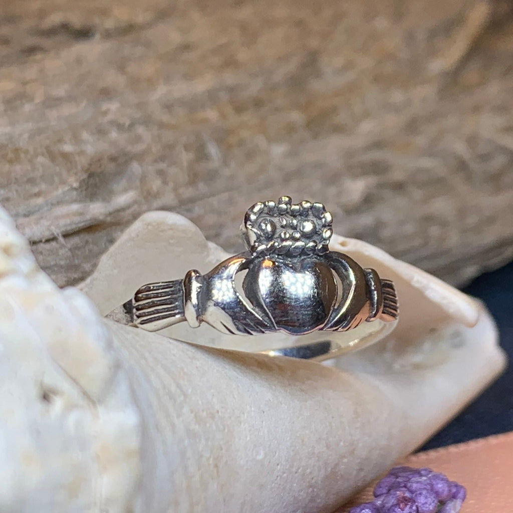 Cora Irish Claddagh Ring in Sterling Silver