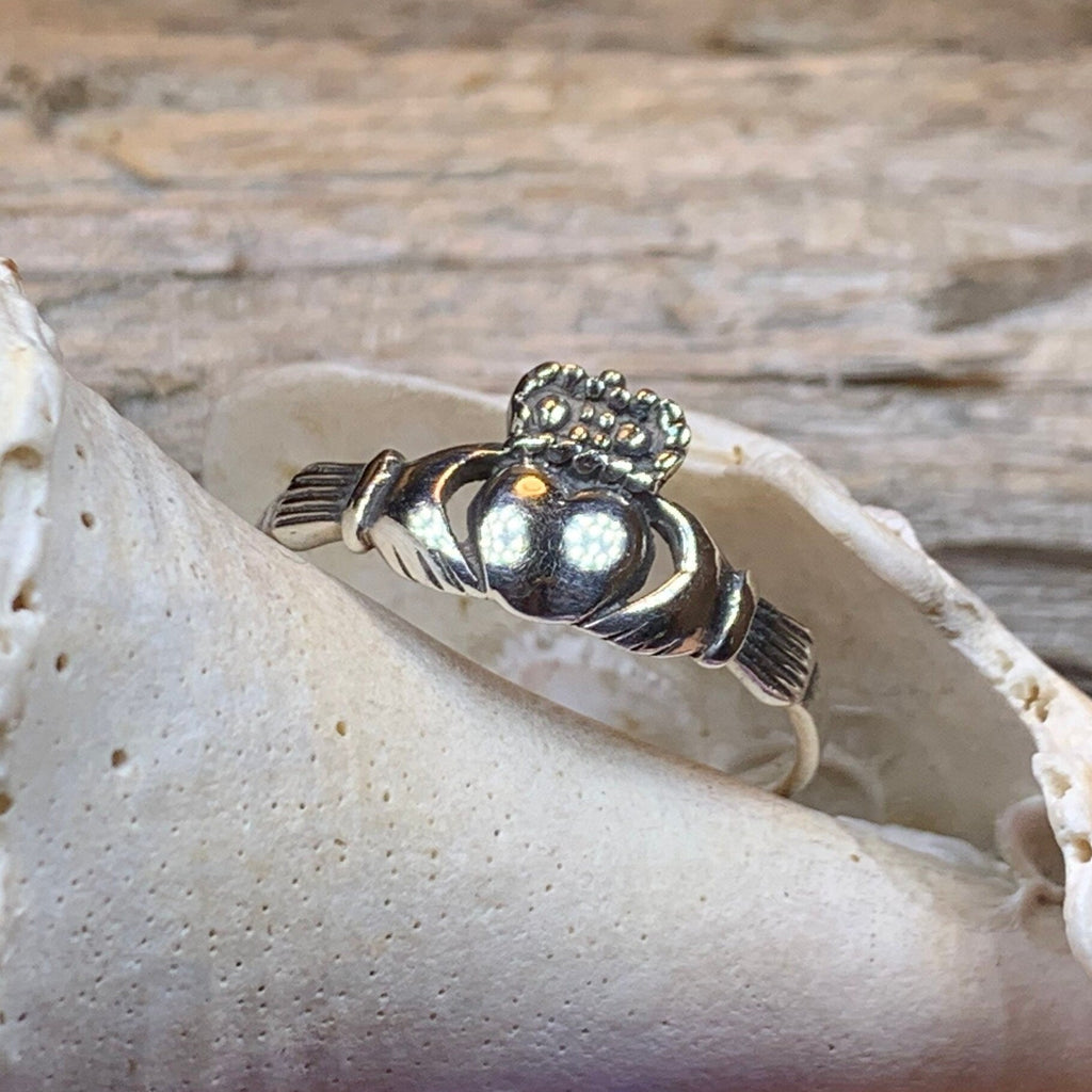 Cora Irish Claddagh Ring in Sterling Silver