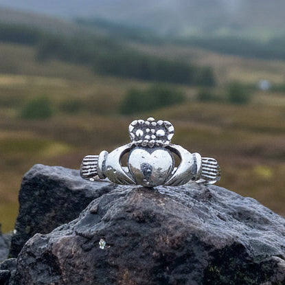 Cora Irish Claddagh Ring in Sterling Silver