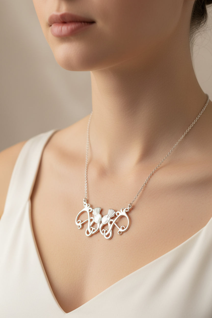 Scottish Meadow Thistle Necklace