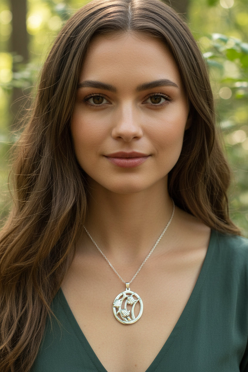 Springsong Scottish Bluebell Necklace - Handmade in Scotland