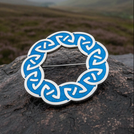Lenzie Celtic Enamel Brooch