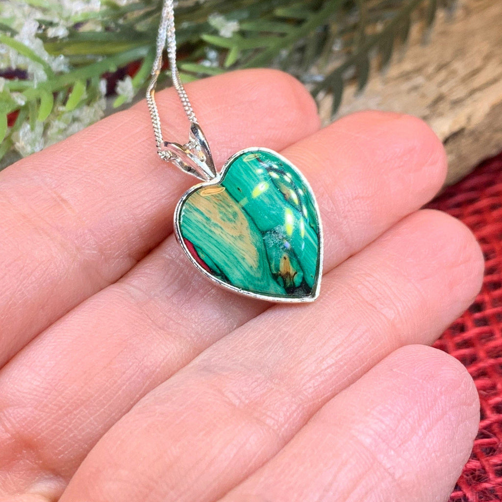 Scottish Heathergems Heart Necklace - Handmade in Scotland