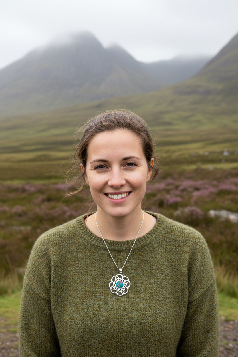 Heathergems Celtic Knot Necklace — Scotland Jewelry