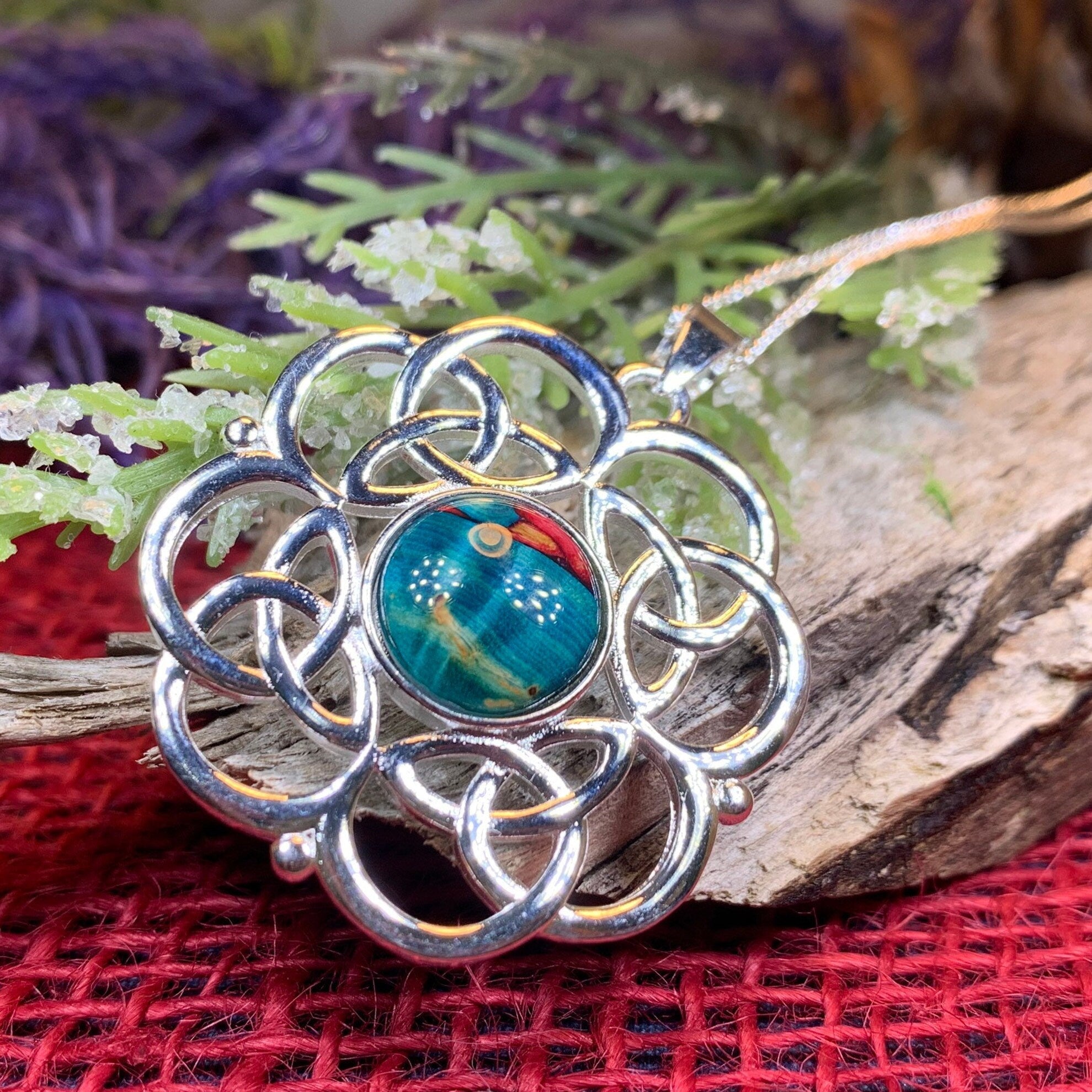 Heathergems Celtic Knot Necklace — Scotland Jewelry