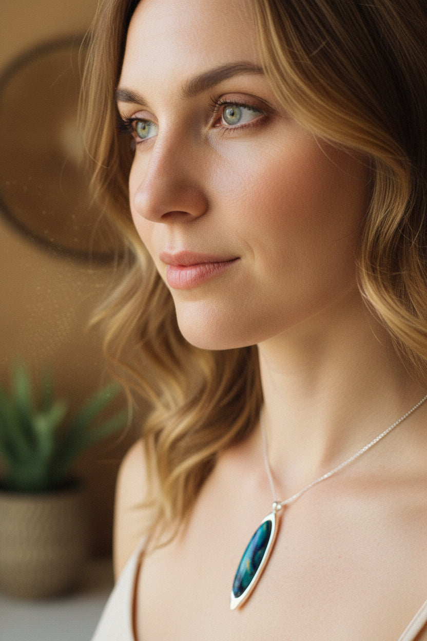 Scottish Highlands Heathergems Necklace - Handmade in Scotland