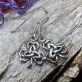 Irish Shamrock Trinity Knot Earrings
