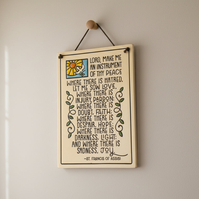 Christian Blessing St. Francis Wall Art