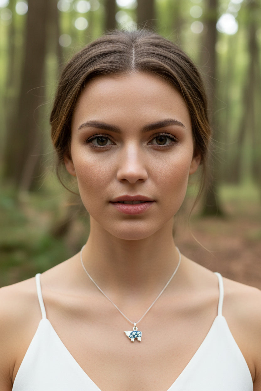 Love Ewe Sheep Necklace - Handmade in Scotland