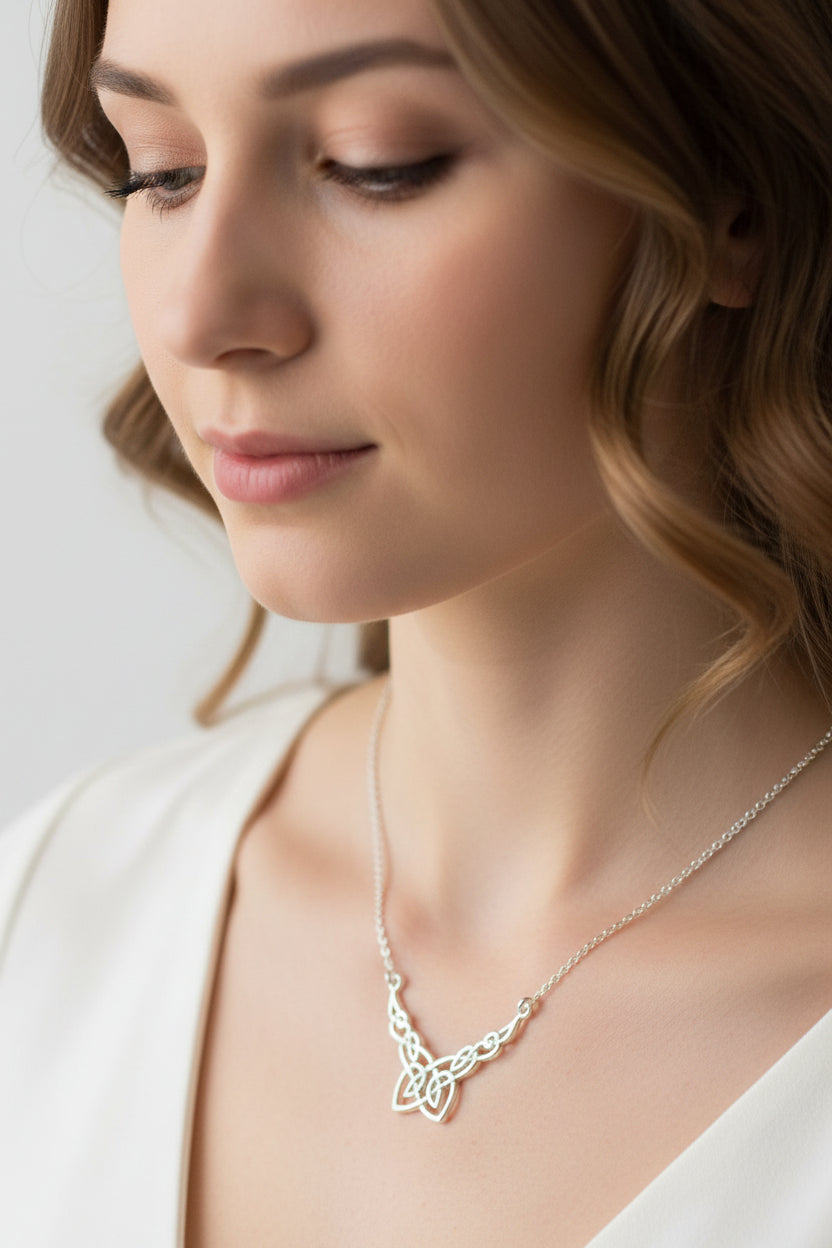 Trina Celtic Knot Necklace - Handmade in Scotland