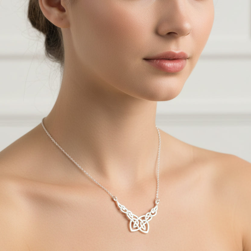 Trina Celtic Knot Necklace - Handmade in Scotland