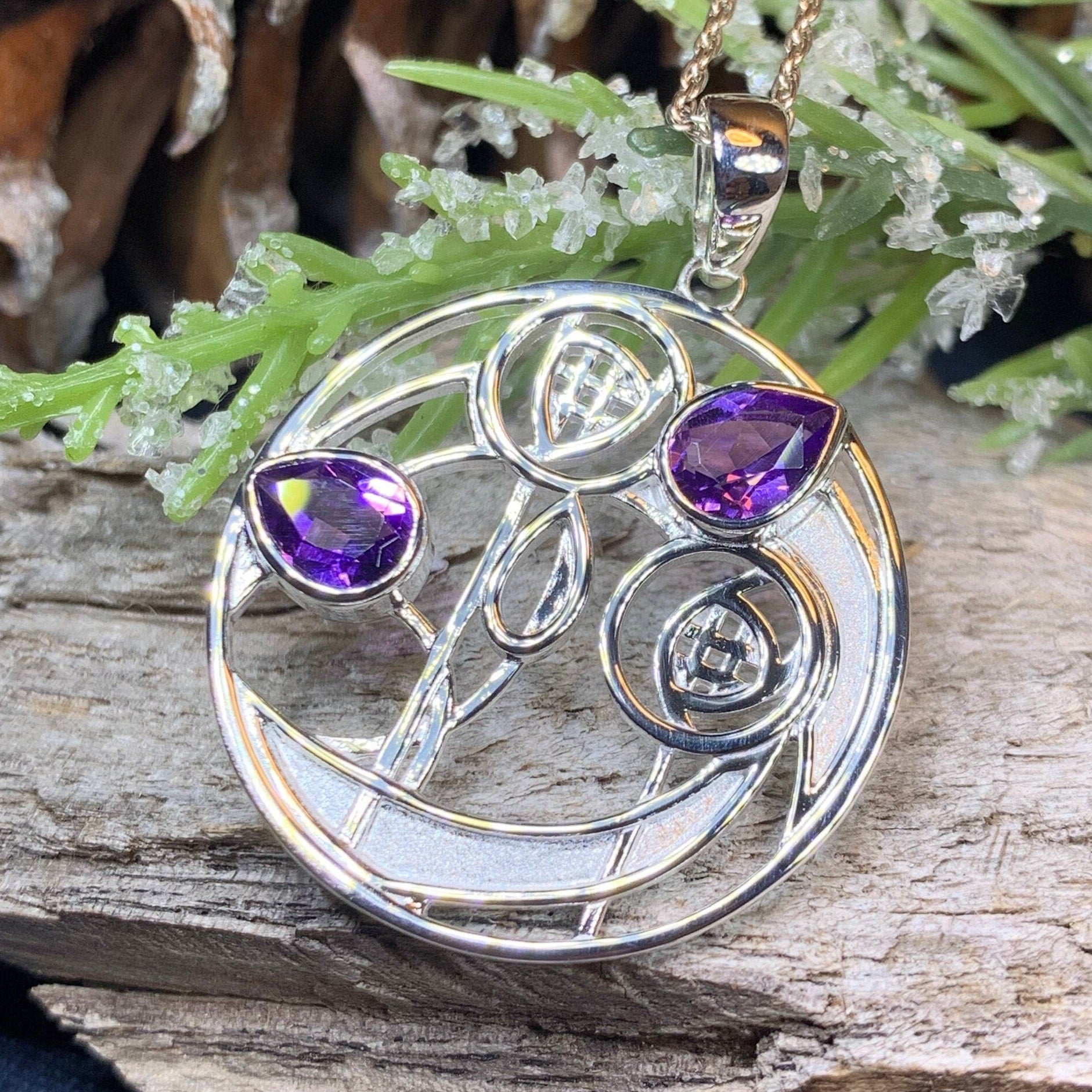 Cairn Impact Mackintosh Amethyst Necklace