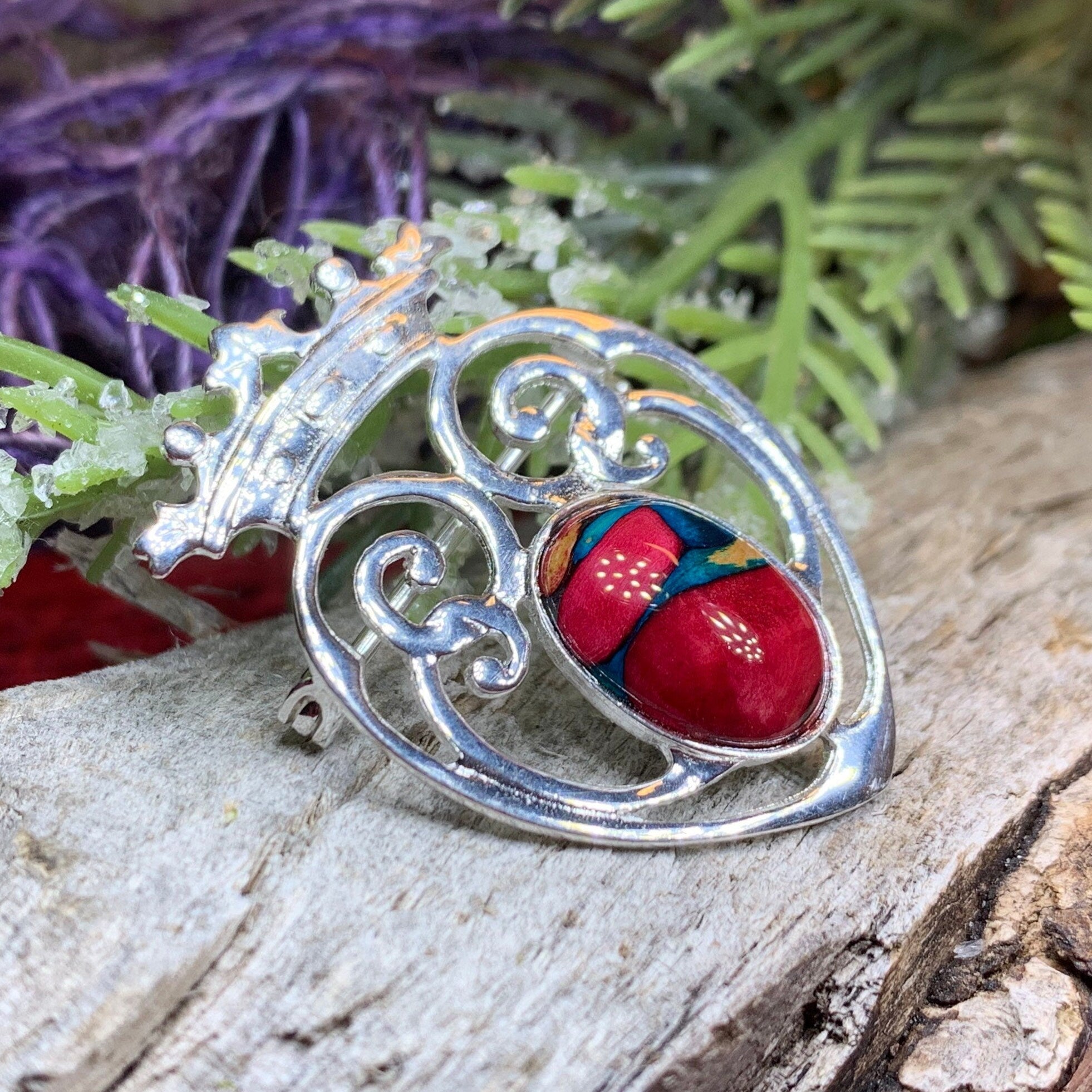 Heathergems Luckenbooth Brooch - Handmade in Scotland