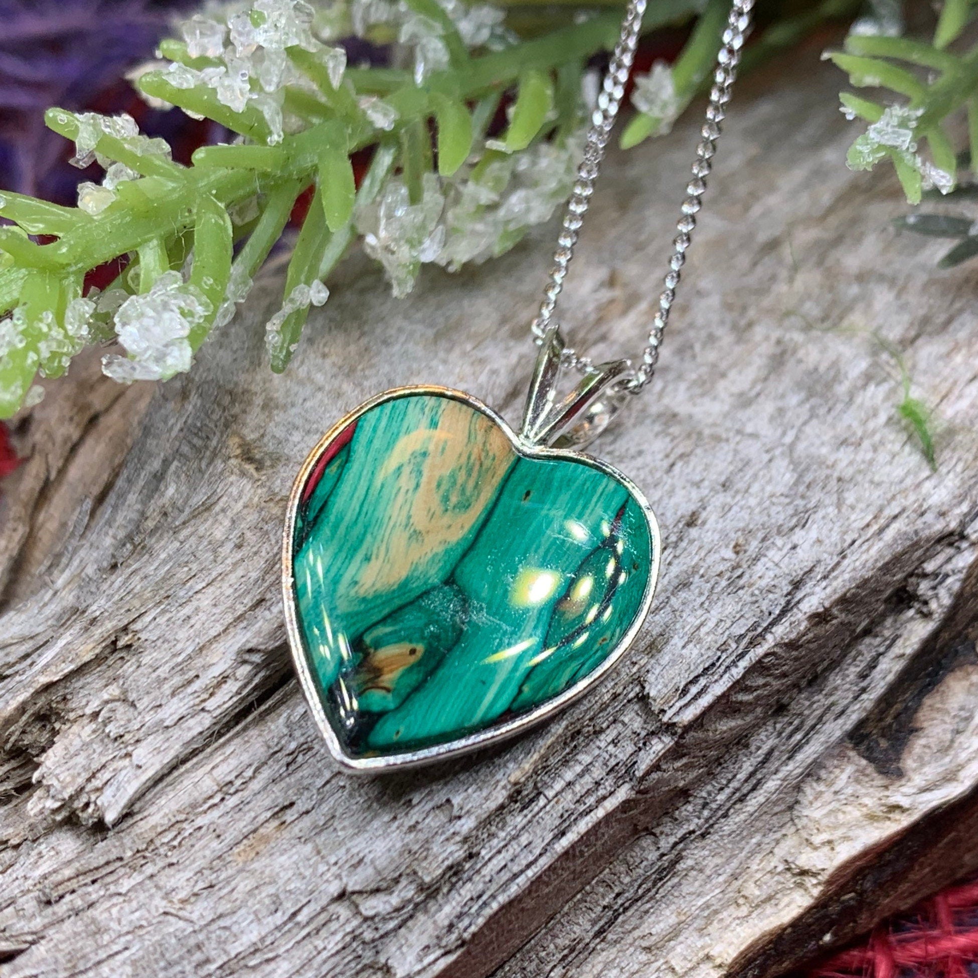 Scottish Heathergems Heart Necklace - Handmade in Scotland