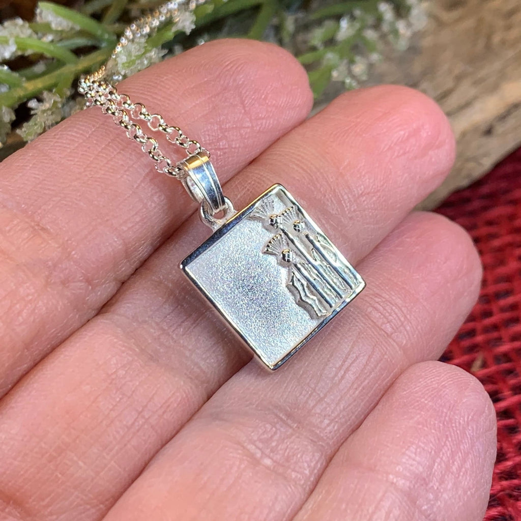 Tarbet Scottish Thistle Necklace - Handmade in Scotland
