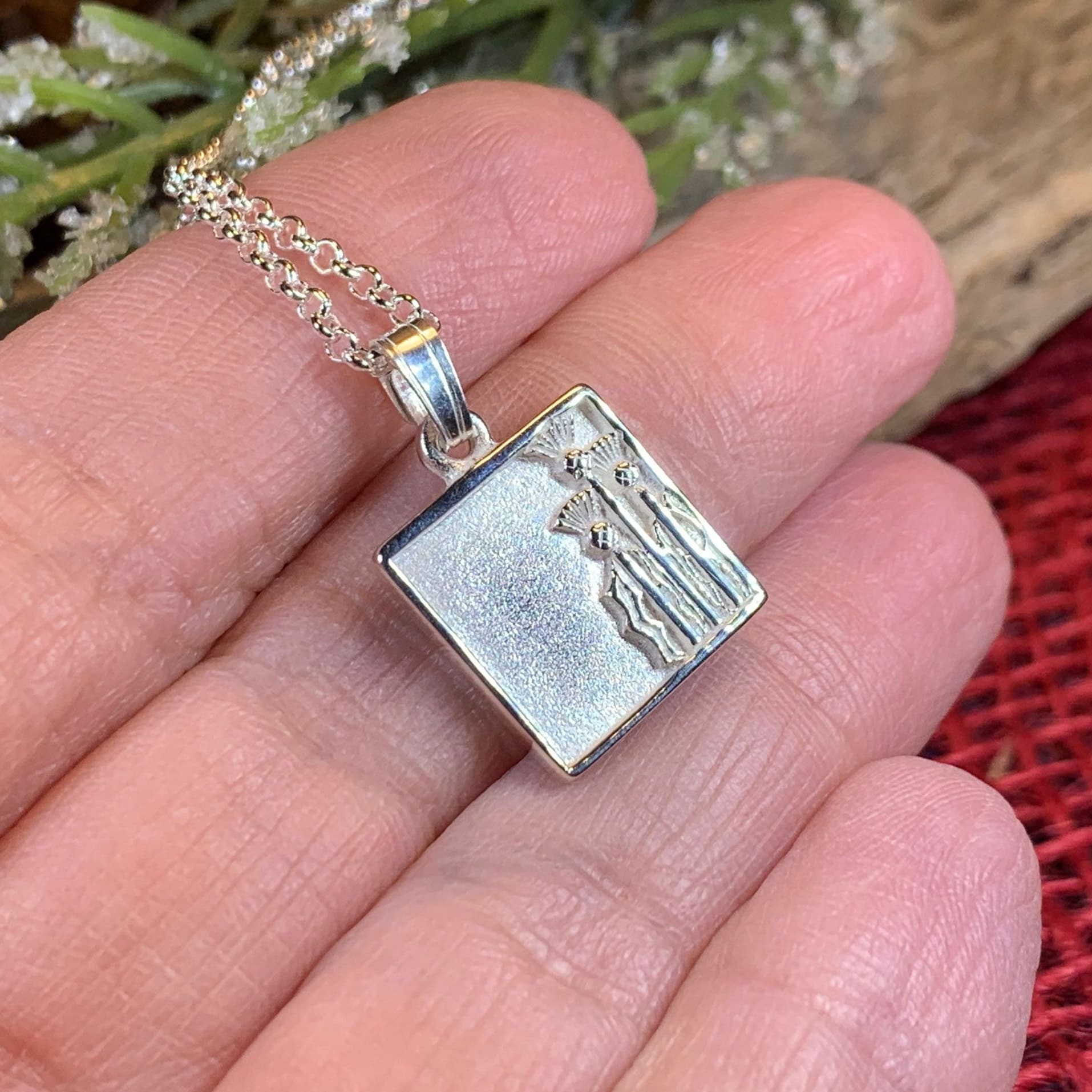 Tarbet Scottish Thistle Necklace - Handmade in Scotland
