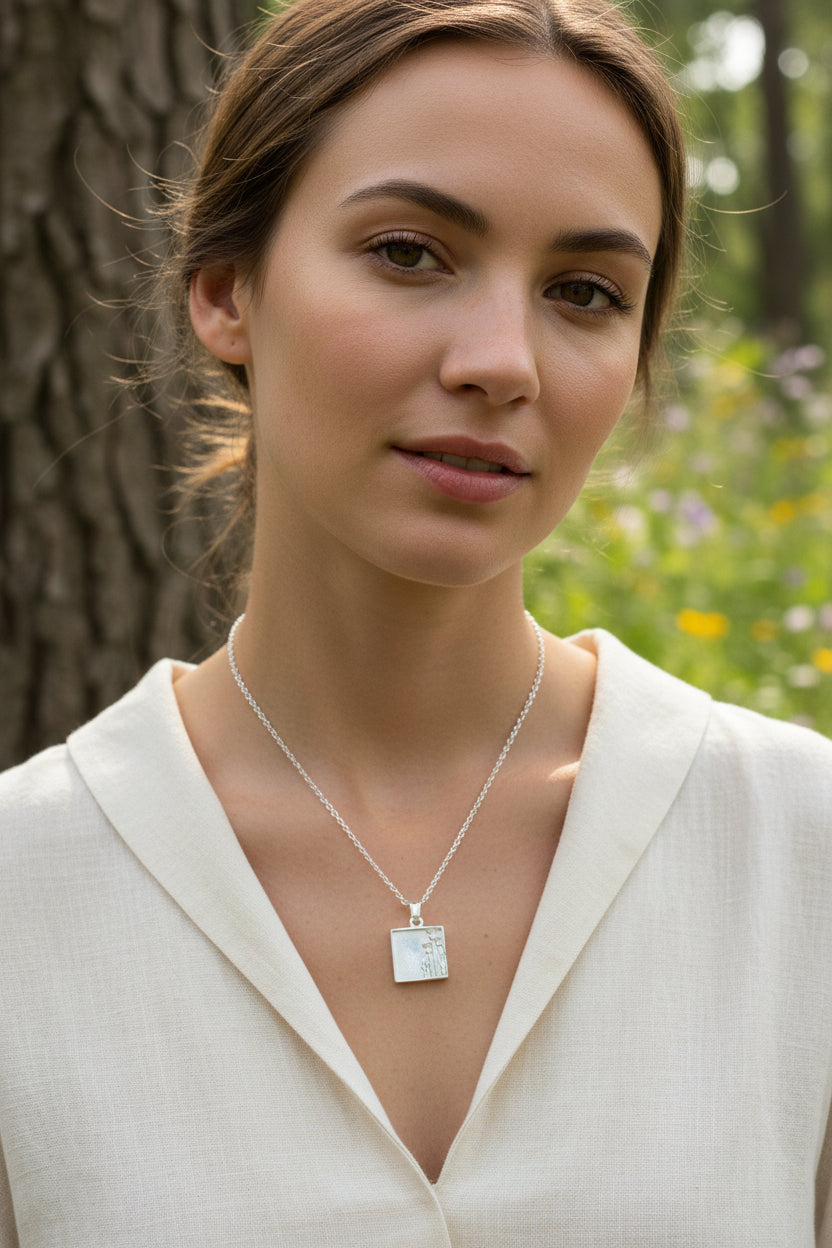 Tarbet Scottish Thistle Necklace - Handmade in Scotland