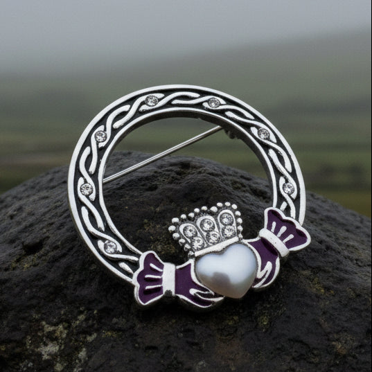 Maggie Claddagh Brooch for Women