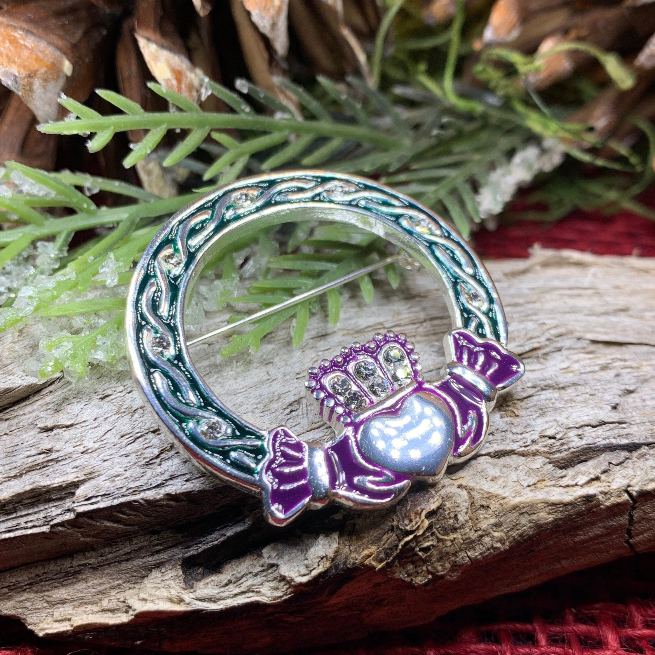 Maggie Claddagh Brooch for Women