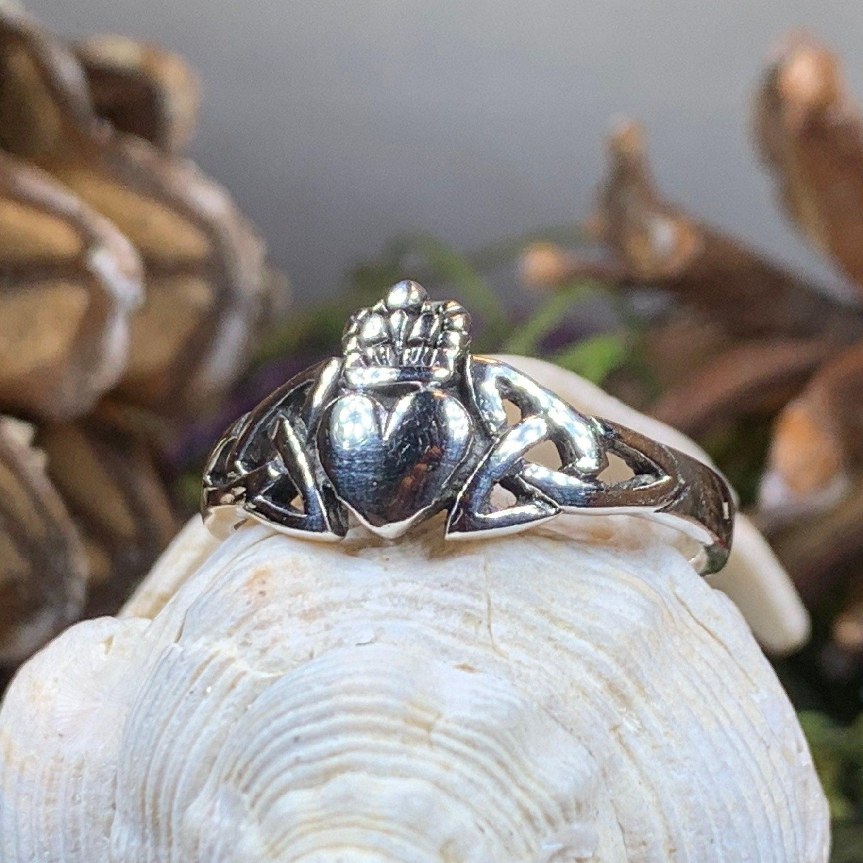 Amrynn Irish Claddagh Ring in Sterling Silver