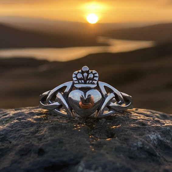 Amrynn Irish Claddagh Ring in Sterling Silver
