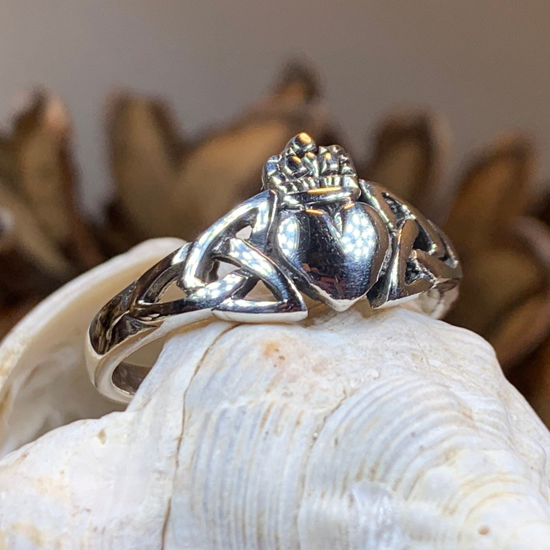 Amrynn Irish Claddagh Ring in Sterling Silver
