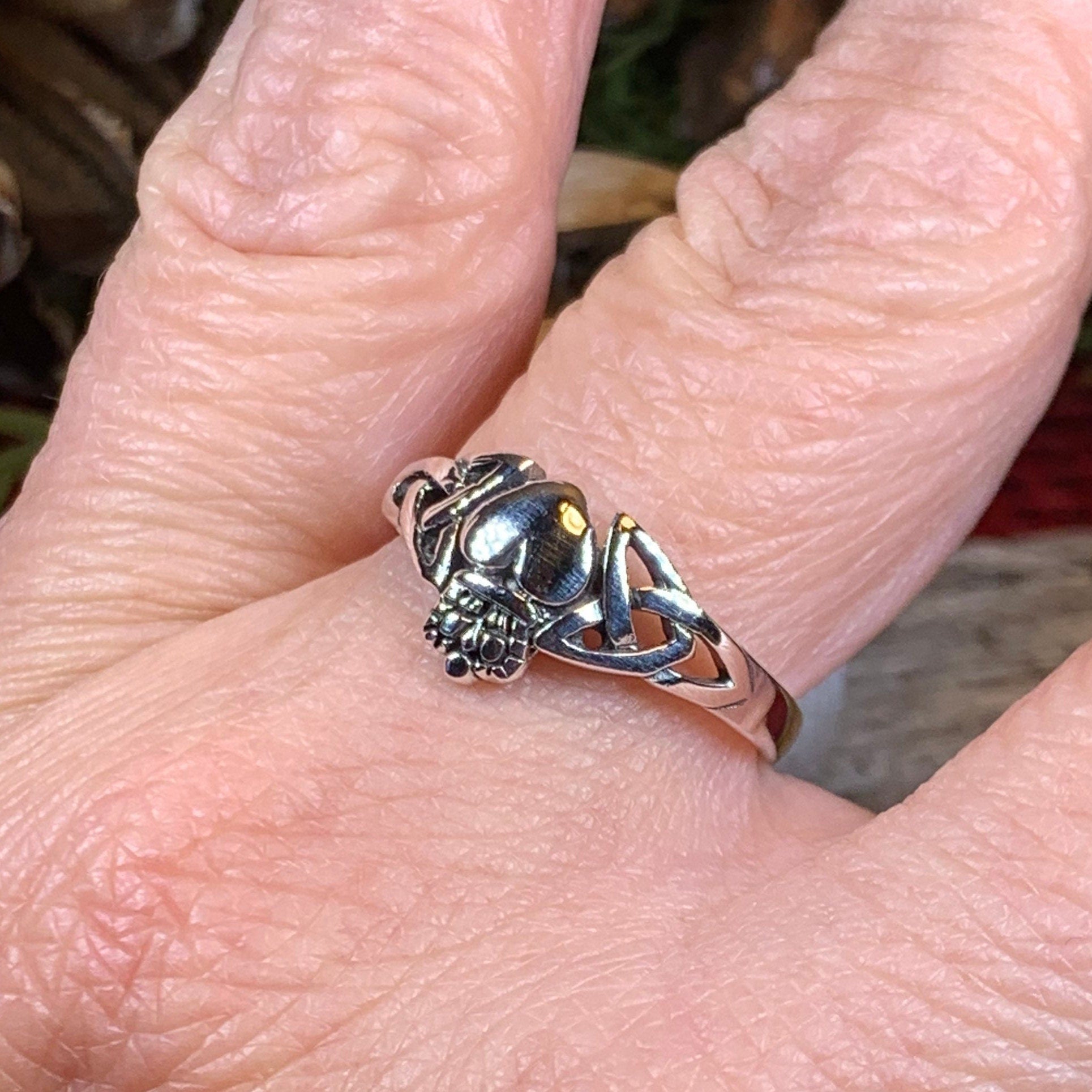 Amrynn Irish Claddagh Ring in Sterling Silver