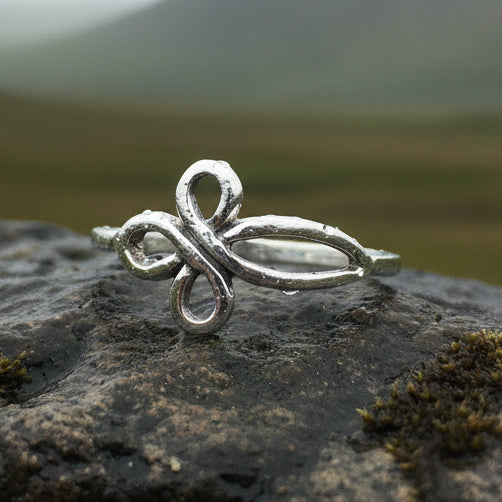 Iona Celtic Cross Ring in Sterling Silver