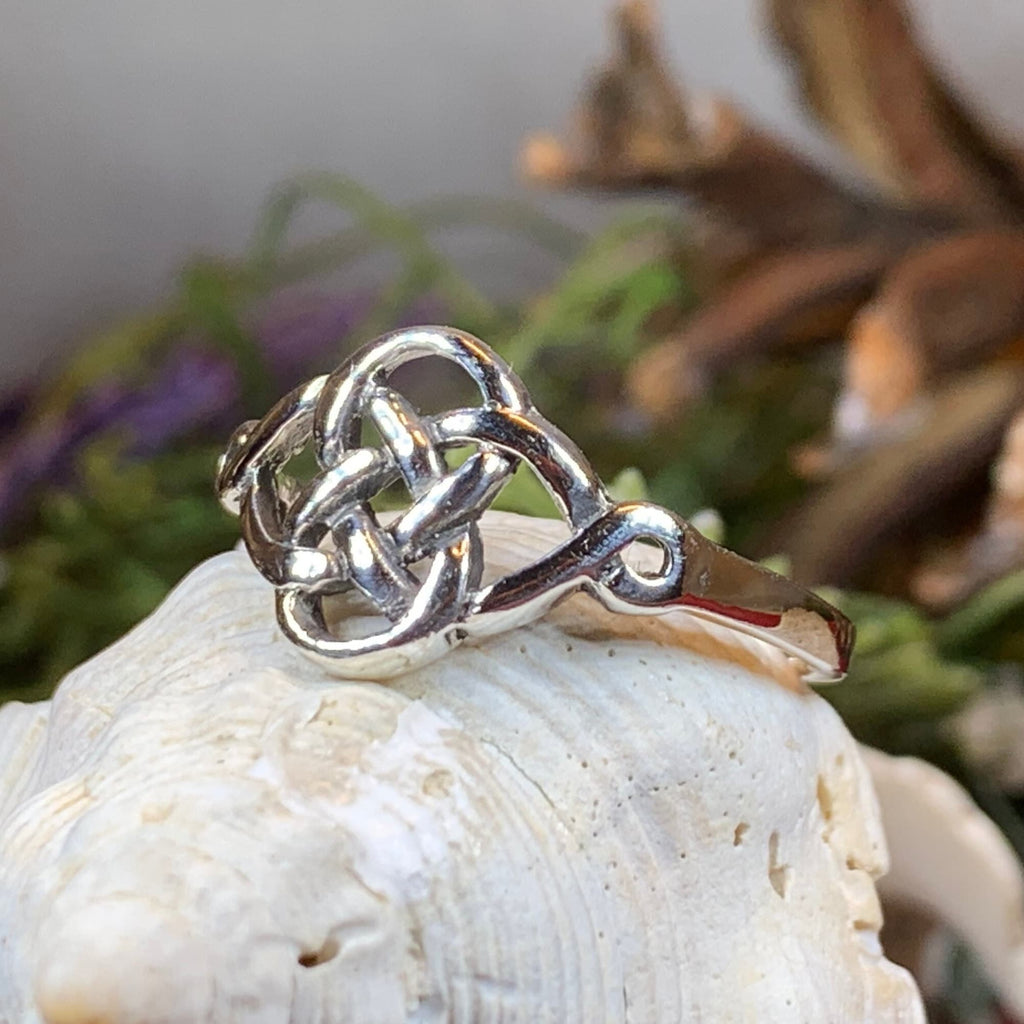 Elenora Celtic Knot Ring in Sterling Silver