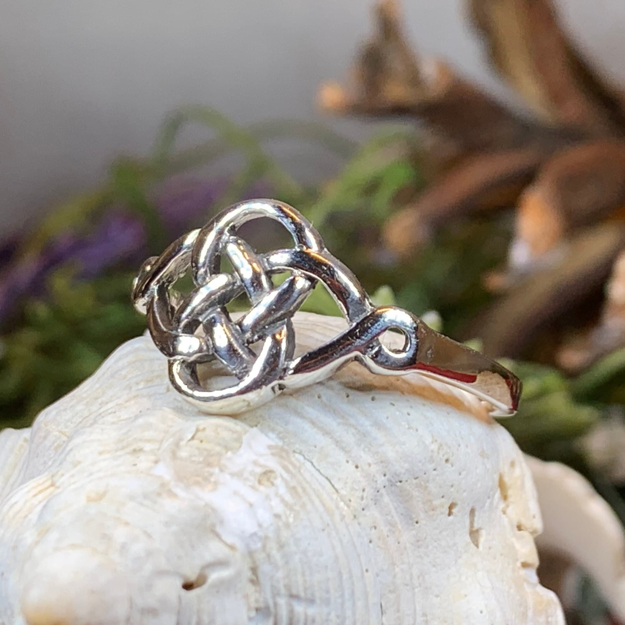 Elenora Celtic Knot Ring in Sterling Silver