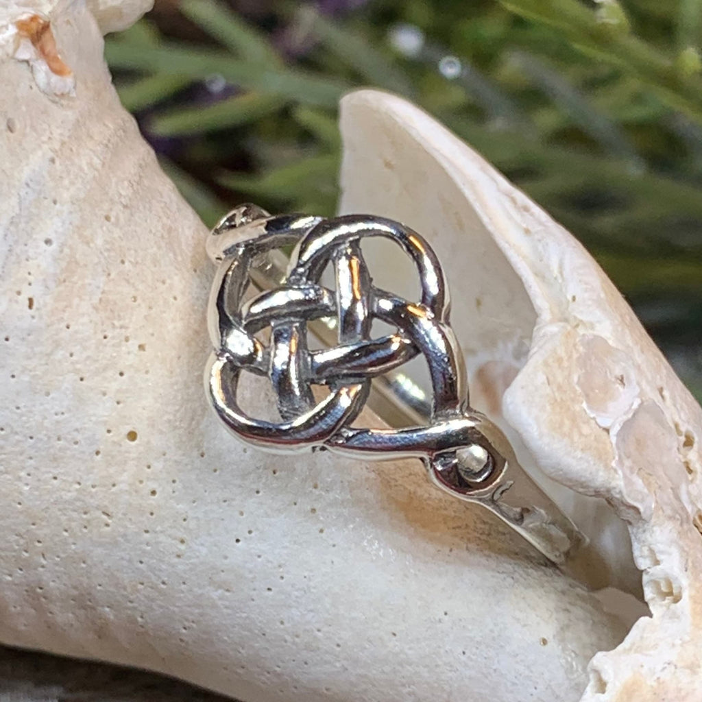 Elenora Celtic Knot Ring in Sterling Silver