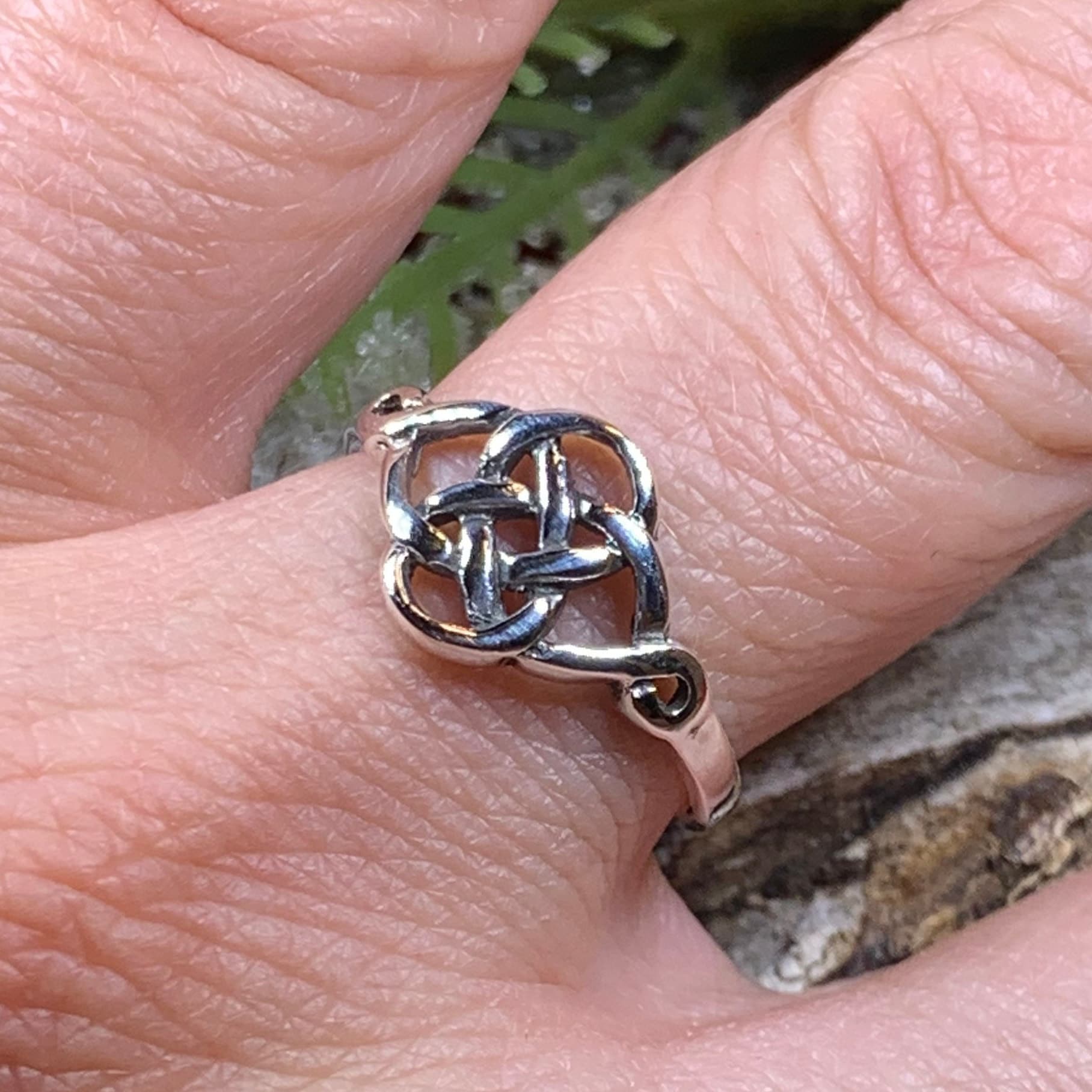 Elenora Celtic Knot Ring in Sterling Silver