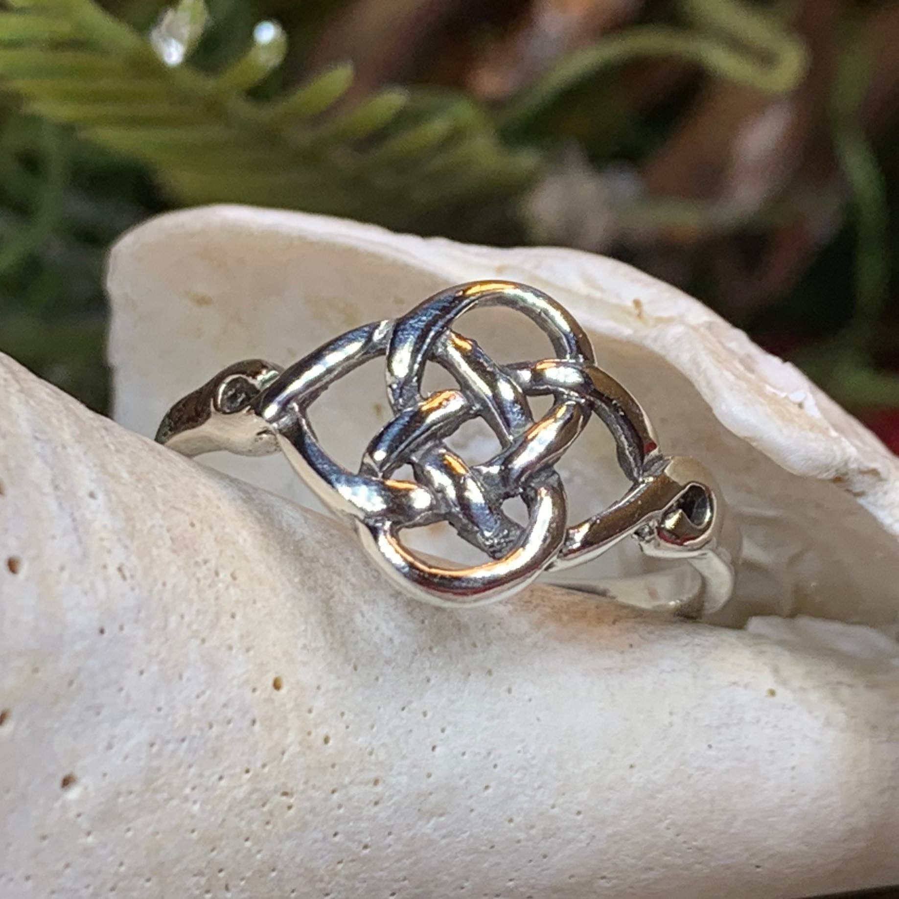 Elenora Celtic Knot Ring in Sterling Silver