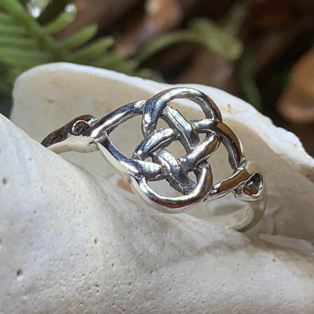 Elenora Celtic Knot Ring in Sterling Silver