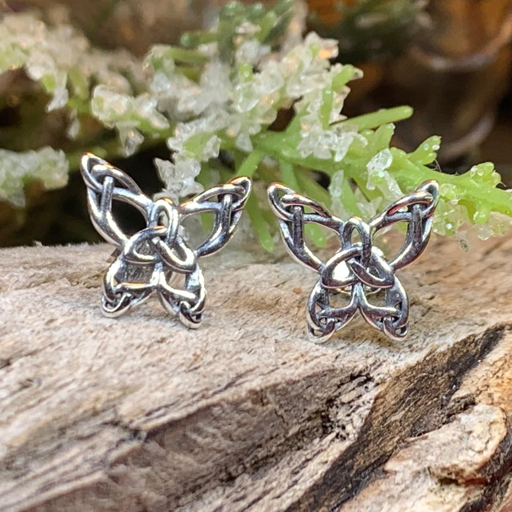 Celtic Butterfly Post Earrings