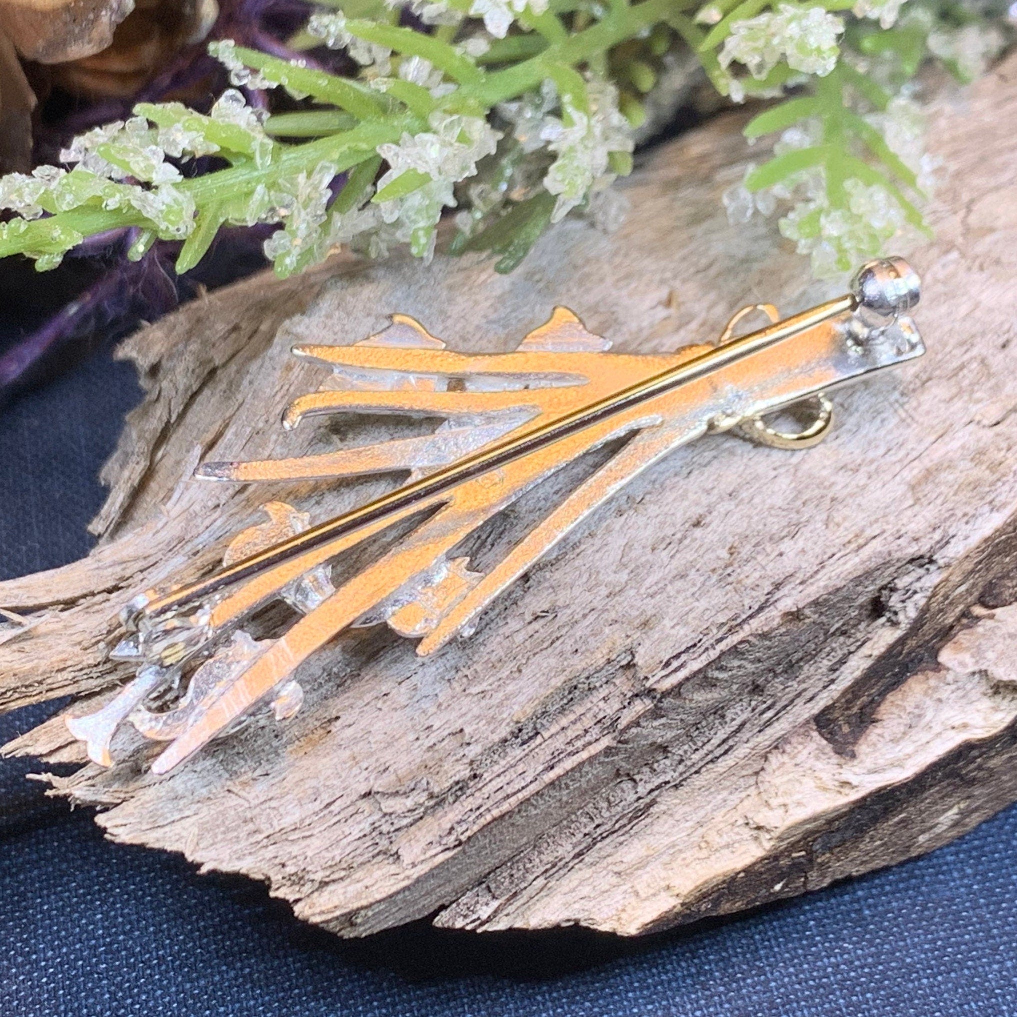 Sterling Silver Scottish Bluebell Posey Brooch - Handmade in Scotland