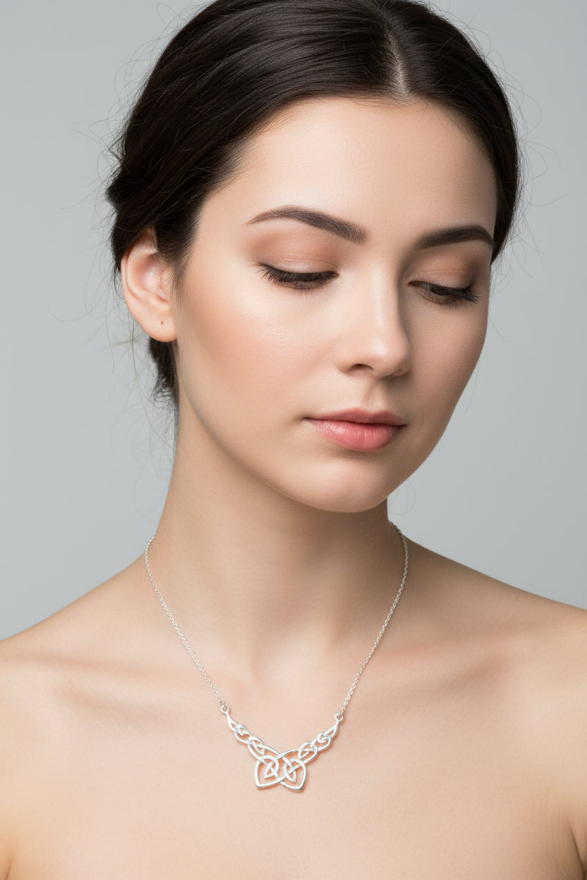 Trina Celtic Knot Necklace - Handmade in Scotland