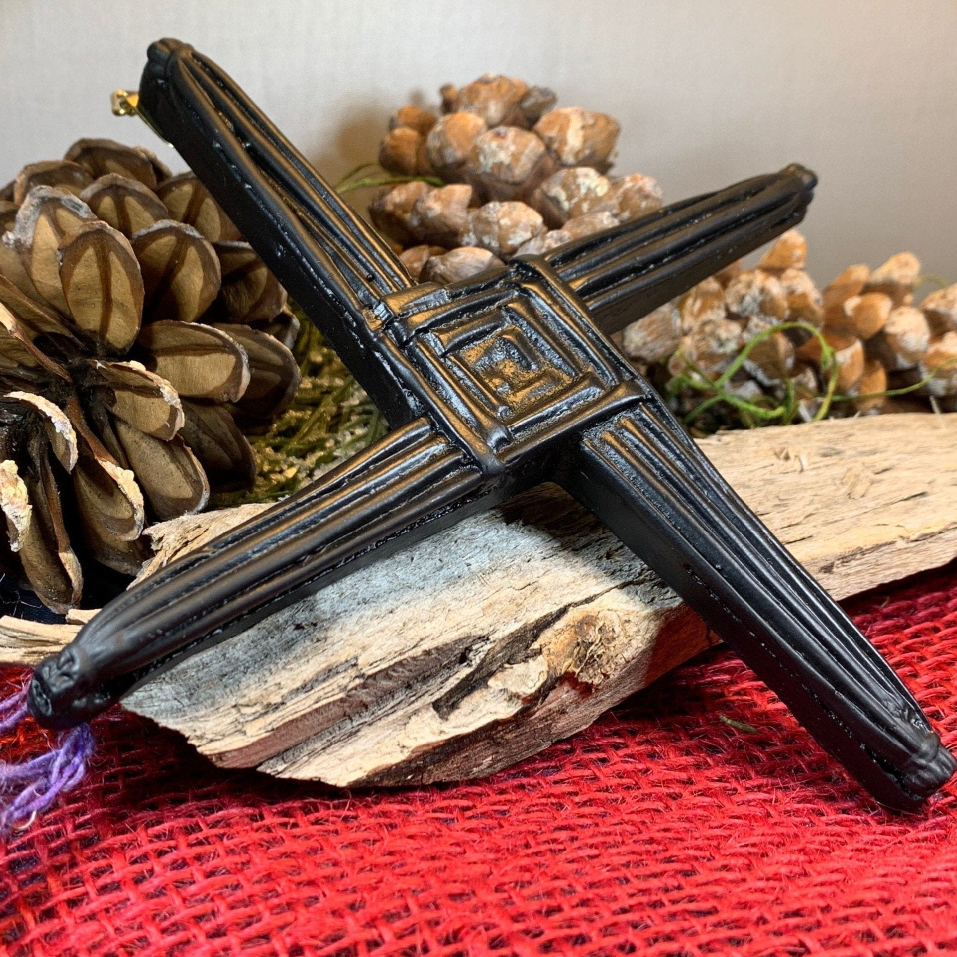 Saint Brigid's Irish Turf Celtic Cross