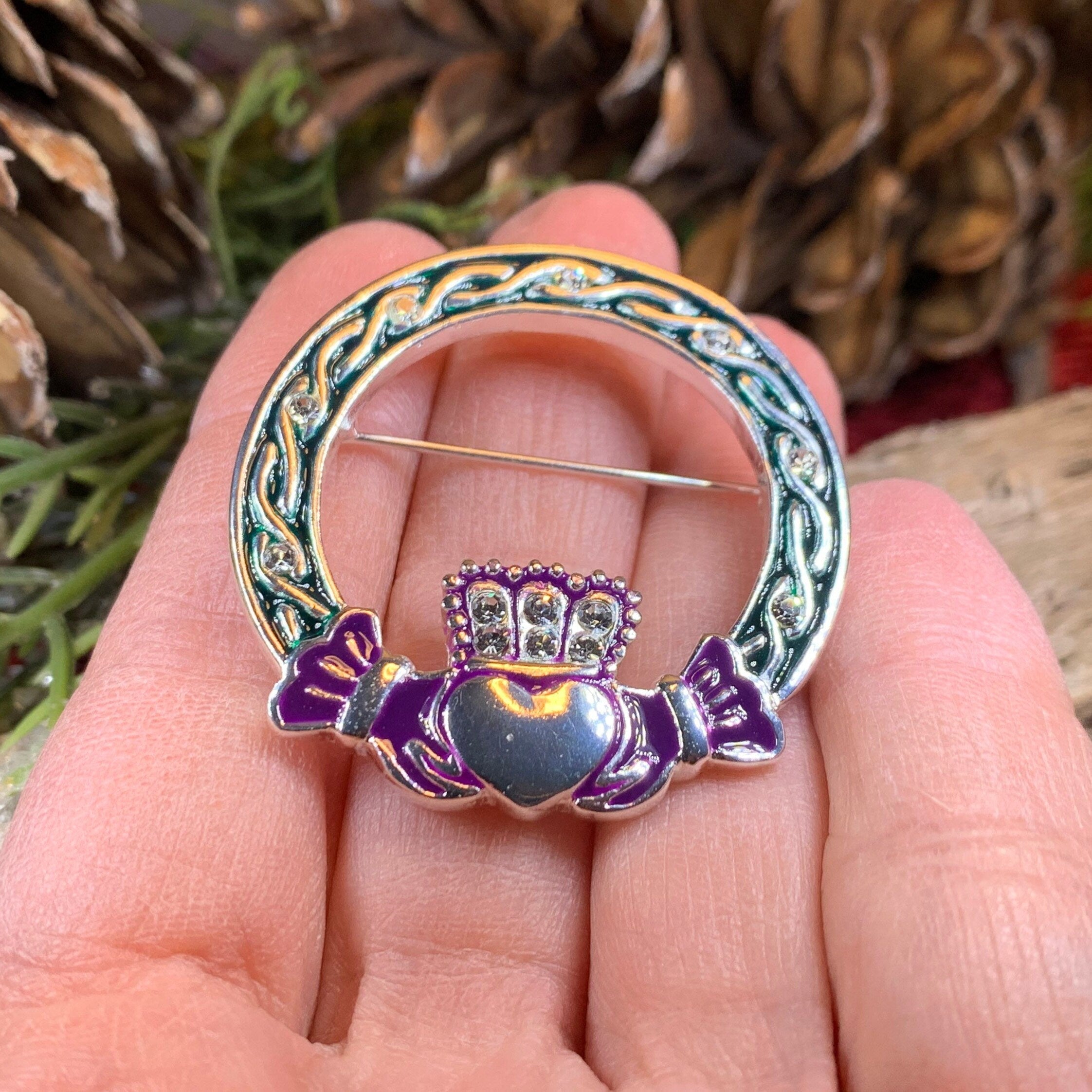 Maggie Claddagh Brooch for Women