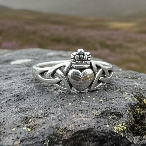 Amrynn Irish Claddagh Ring in Sterling Silver