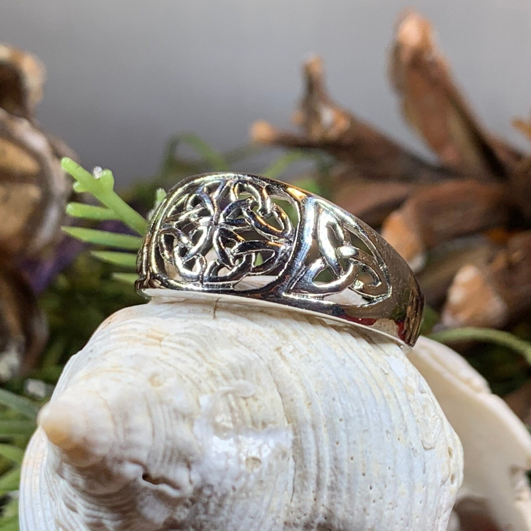 Radelia Celtic Knot Ring in Sterling Silver