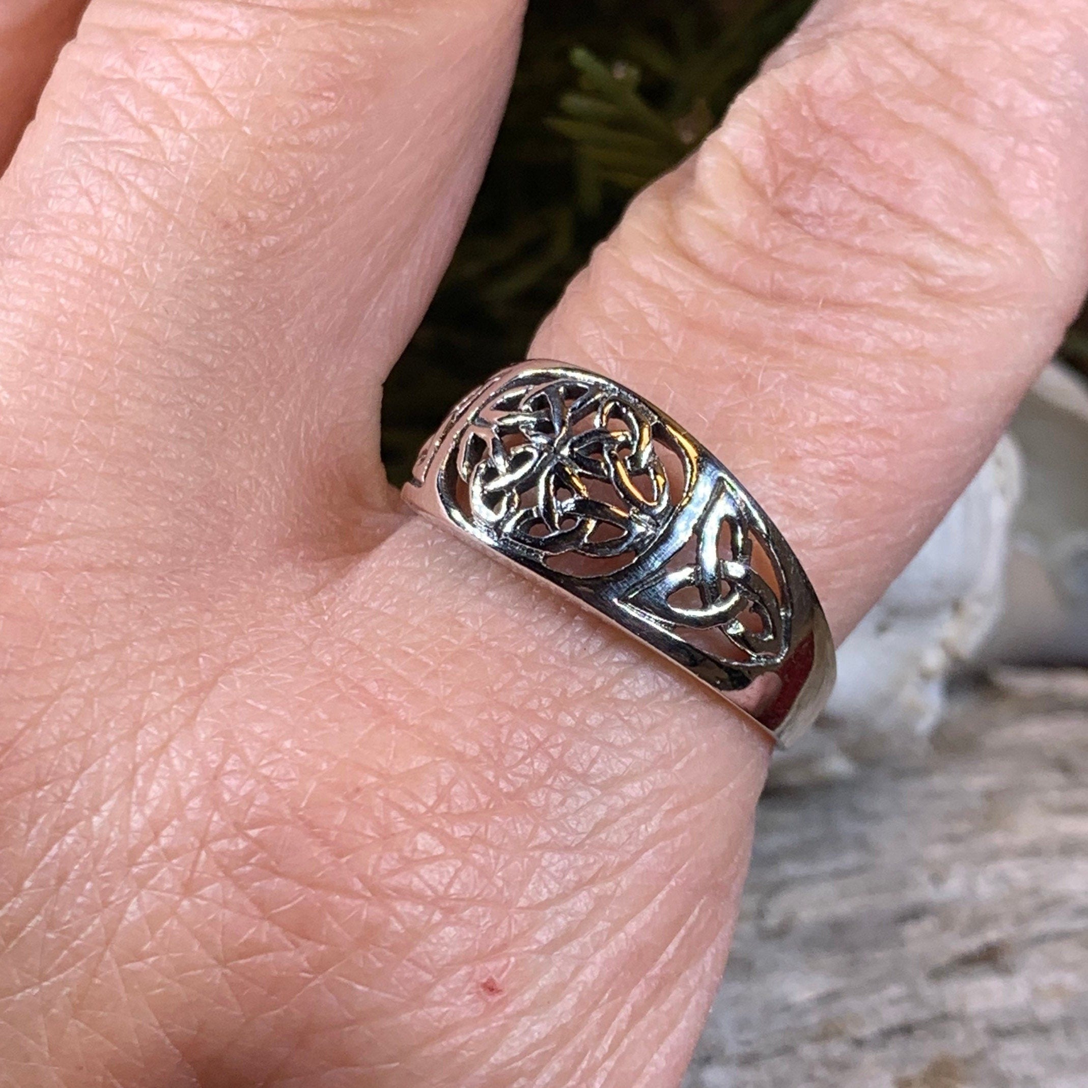 Radelia Celtic Knot Ring in Sterling Silver
