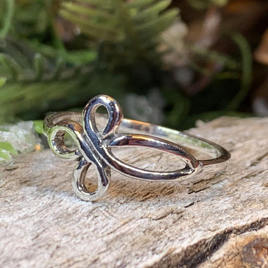 Iona Celtic Cross Ring in Sterling Silver